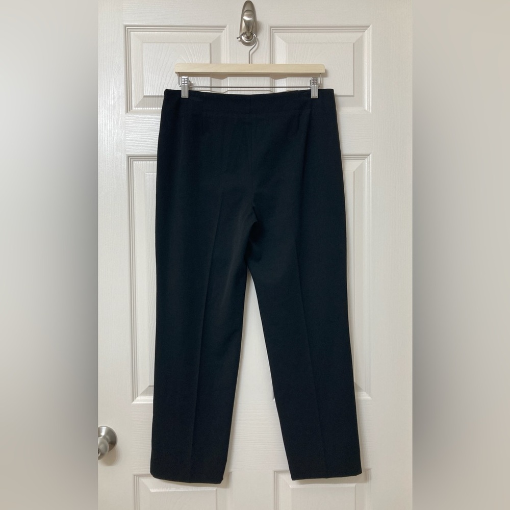 Talbots Women’s Heritage Black High Rise Straight Leg Trousers Pants 8 Short - Picture 6 of 9